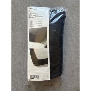 Ikea DVALA Full/Double Flat & Fitted Sheet Black Cotton